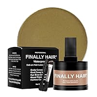 Sandy Blond Dab-on Hair Fibers & Hair Loss Concealer, Hairline Creator, Eye Brow Enhancer, and Beard Filler. Dab-on Hair Fiber Shadow Powder (Sandy Blonde (medium blonde))