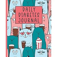 Daily Diabetes Journal for Kids: Diabetes Log Book and Food Journal for Kids to Record Blood Sugar Readings, Insulin, Meals, & Mood (Cat Theme)