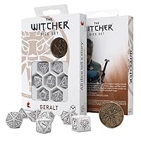 Witcher Dice Set. Geralt - Q-Workshop White Wolf