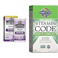 Garden of Life Dr. Formulated Probiotics Mood+ Acidophilus Probiotic Supplement & Vitamin B Complex - Vitamin Code Raw B Complex - 120 Vegan Capsules