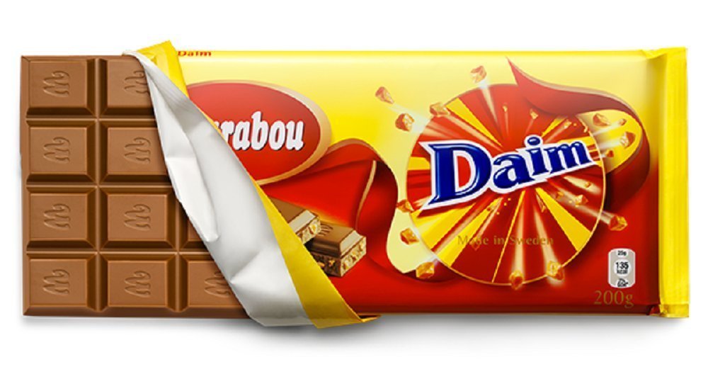 10 Bars x 200g of Marabou Daim - Original - Swedish - Milk Chocolate