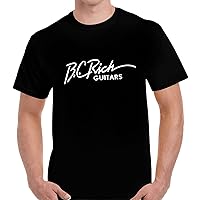 BC Rich Guitars Logo T-Shirt Men Shirt Rock Band Tee Music