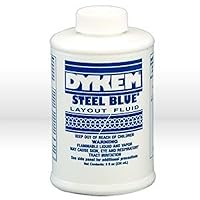 Dykem 04005 Blue Layout Fluid - 8 oz Brush-In-Cap Bottle - 80400 [PRICE is per EACH]