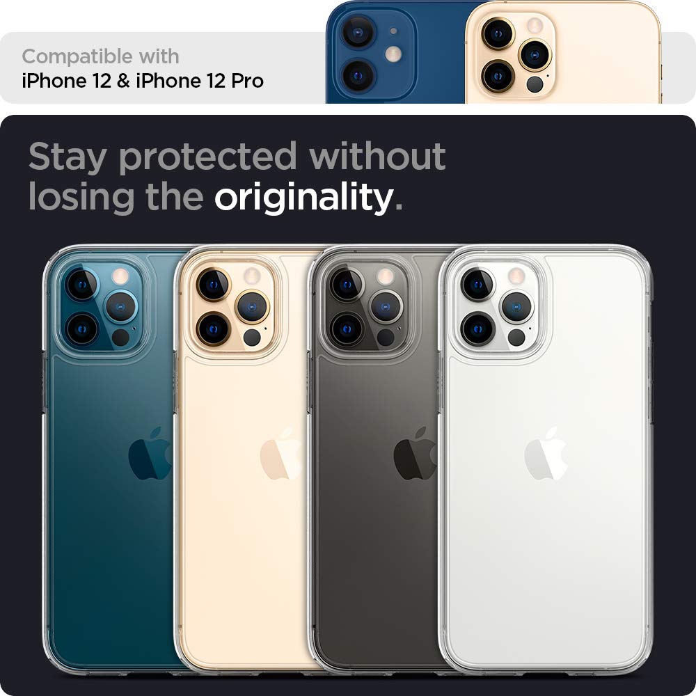Spigen for iPhone 12 Pro Case, Ultra Hybrid Case for iPhone 12 & 12 Pro. - Crystal Clear