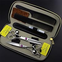 Hair Cutting Scissors Set,Hair Dressing Shears Kit,5.5 Inch Stainless Steel Hair Shears Set,Suitable for Men Women Adult Kid Pet Barber