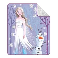 Franco Disney Frozen 2 Kids Bedding Soft Plush Sherpa Blanket Throw, 50 in x 60 in, (Officially Liensed Product)