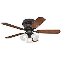 Westinghouse Lighting 7231300 CONTEMPRA TRIO Indoor Ceiling Fan with Light, 42 Inch, OIL RUBBED BRONZE