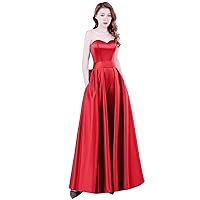 Women's Strapless Jumpsuits Evening Dress With Detachable Skirt Prom Gowns Pants