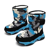Boys' Cotton Shoes Camouflage And Fleece Thickened Winter Warm Cotton Boots For 4 To 14 Years Girls Boots Size 11