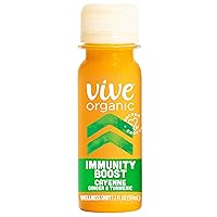Vive Organic Immunity Boost Cayenne, Ginger & Turmeric Shot (2oz Bottle)