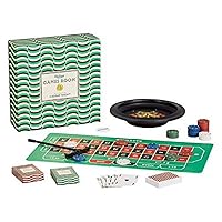 Ridley’s Casino Night Set – Fun Casino Night Games for Ages 14+ – All Supplies Included for Pontoon, Texas Hold-em Poker and Roulette – Fun Gambling Games for Casino Night