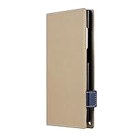 Luplus LEPLUS Galaxy S24 Ultra Thin Lightweight PU Leather Notebook Case Twoal W Beige LN-24SG2BLP2BG