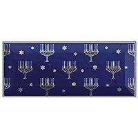 Amscan Hanukkah Long Platter 7.25 x 17-1 count | Textured Melamine & Sturdy Plastic Tray, 7 1/4 x 17, Multicolored