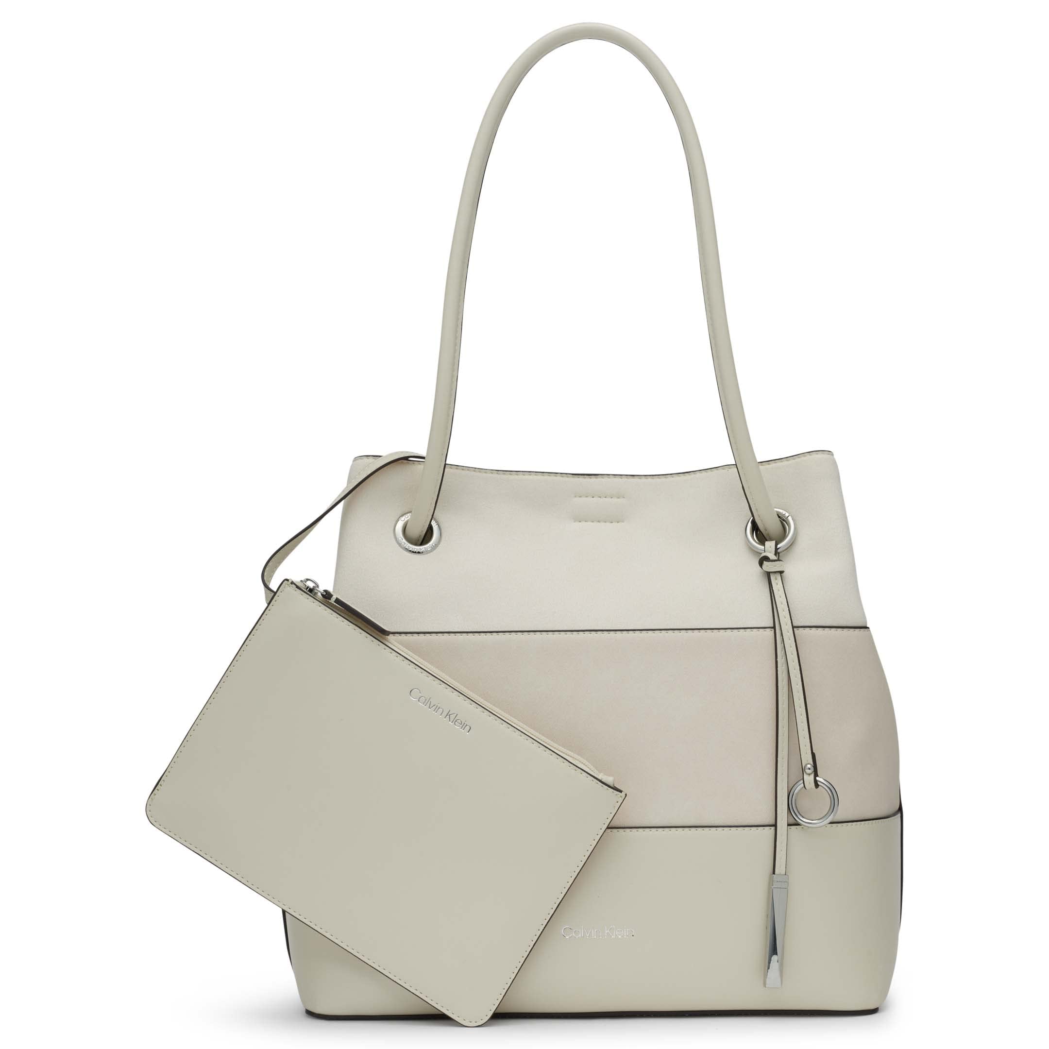 Calvin Klein Gabrianna Bubble Lamb North/South Key Item Tote