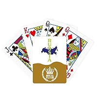 Russian Map Europe Moscow Royal Flush Poker Playing Card Game