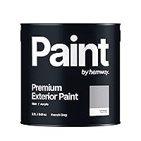 Hemway French Grey Exterior Paint - 2.5 Liter (84.5 Fl Oz) - Acrylic Emulsion