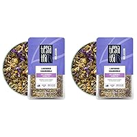 Tiesta Tea - Lavender Chamomile, Loose Leaf Soft Chamomile Herbal Tea, Non-Caffeinated, Hot & Iced Tea, 0.9 oz Pouch - 25 Cups, Natural, Stress Relief & Health Support, Herbal Tea Loose (Pack of 2)