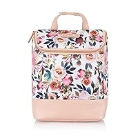 Itzy Ritzy Insulated Bottle Bag – Keeps Bottles Warm or Cool - Holds 3 Bottles & Features Interior Pocket for Ice Pack (Not Included), Blush Floral
