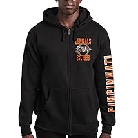Junk Food x NFL - MVP Zip Hoodie - Unisex Adult Hooded Sweatshirt for Men and Women - Officially Licensed NFL Apparel