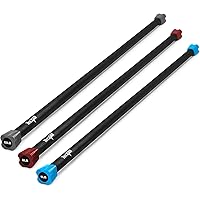 Yes4All Total Body Workout Weighted Bar, Resistance Band Bar, Weighted Bar Racks, Body Exercise Bar for Yoga, Strength Training in Home and Gym Single/Combo