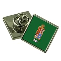 Leon City Mexico Flag Lapel Pin Engraved Box