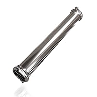Max Water - Stainless Steel, Heavy Duty - Reverse Osmosis 4040 Membrane Housing - 4