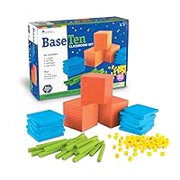 Learning Resources Brights Base Ten Classroom Set, 20-25 Students, 823 Piece Set, Ages 6+, 4.8 H x 15.6 L x 11.4 W