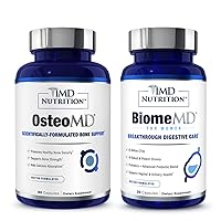 1MD Nutrition OsteoMD & BiomeMD for Women Bundle | Comprehensive Bone Support & Urinary Health
