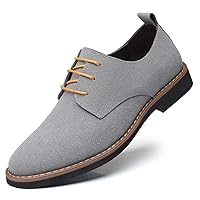 Men's Casual Oxford Shoes Classic Suede Formal Business Lace Up Dress Shoes