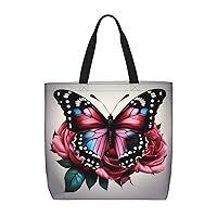 Colorful Triangle Print Stylish Canvas Tote Bag,Casual Tote'S Handbag Big Capacity Shoulder Bag, For Shopping, Work