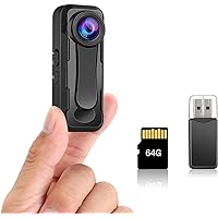 BOBLOV W1 1080P 64GB Body Camera, Wearable Camera Support 90 Minutes with Loop Recording, Easy to Use and Take for Traveling, Walking, Law Enforcement and Outdoors Activities
