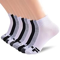 Fila Womens Quarter Ankle Socks, Womens Athletic Socks, 10 Pack