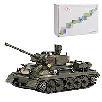 Newcomer Tank Building Block Toy Set, WW2 Military Battle Tank Army Model, Boy Toys for Christmas and Birthday Gifts, 854 Parts
