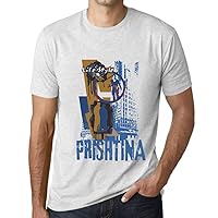 Men's Graphic T-Shirt Prishtina Lifestyle Eco-Friendly Limited Edition Short Sleeve Tee-Shirt Vintage Birthday
