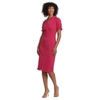 Maggy London Women's Notch Neck Sleek Sheath Dress Office Workwear