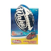 Wahu 100% Waterproof Color Change Beach Football with Real Laces for in and Out of Water Play, 9