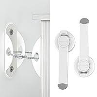 Furniture Anchors (10 Pack) and Baby Toilet Lock (2 Pack) Bundle