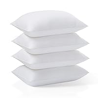 Acanva Down Hotel Quality Bed Pillows for Sleeping,Premium 3D Plush Fiber-Reduces Neck Pain,Breathable Cooling Cover Skin-Friendly, King (Pack of 4), White 4 Count