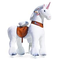 PonyCycle Large Ride on Unicorn Toys for Big Kids Classic Model U (with Brake/ 42.5