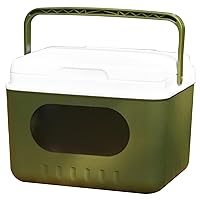 Cooler Insulated 6L/9L Portable Ice Chest for Cold and Hot Small Hard Cooler with Reusable Ice Pack Ice Retention Cooler with Handle for Travel Fishing Trucking, Small Hard Cooler