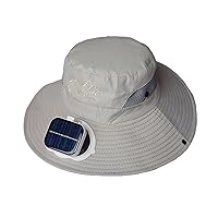 Sun Hat for Outdoor Sport Travel Camping Solar Powered Fan Hat Fan Cooling Wide Brim Hat