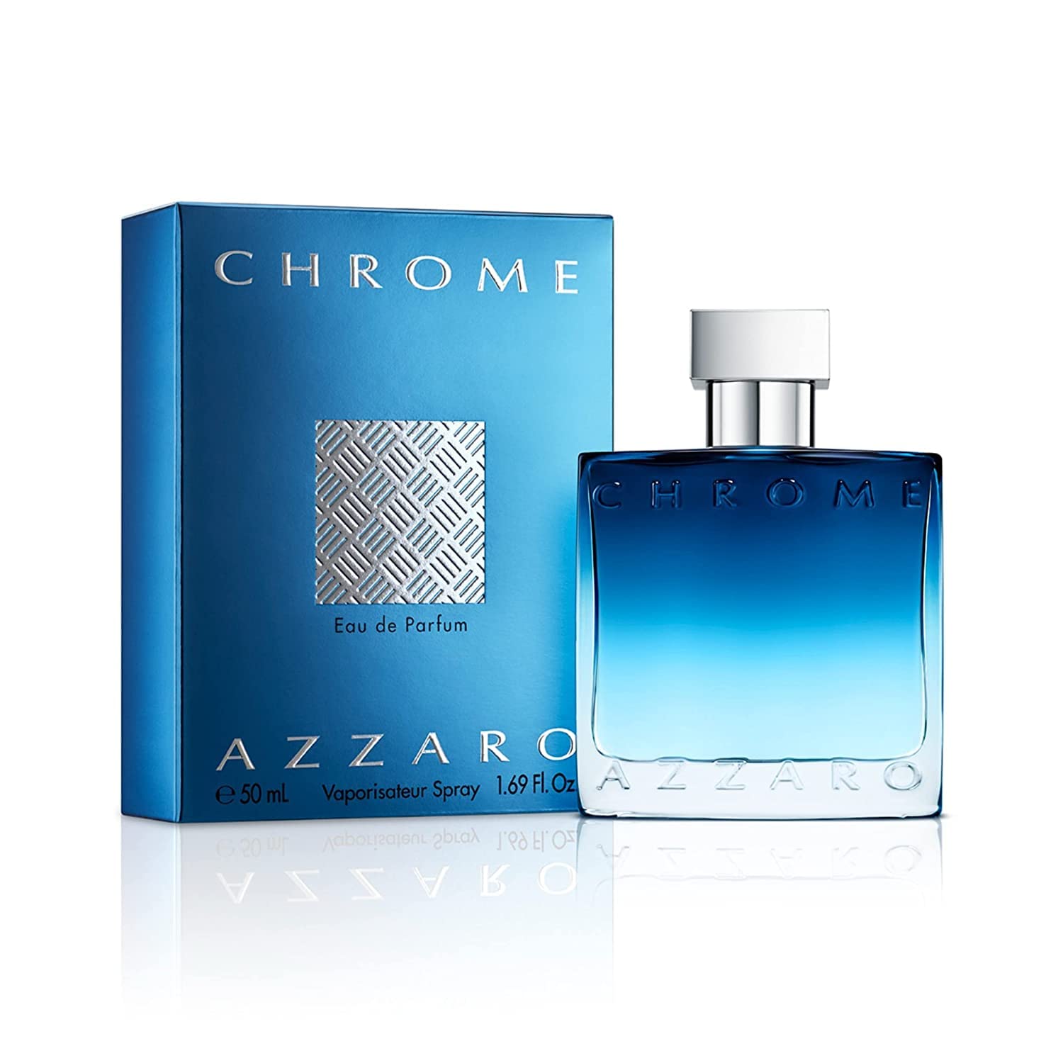 Azzaro Chrome Eau de Parfum - Fresh & Intense Mens Cologne - Fougère, Aromatic & Woody Summer Fragrance - Lasting Wear - Luxury Perfumes for Men