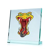 Decal Stickers Snake Head Bite Decoration Waterproof Racing Vehicle Ta (4 X 2.85 Inches)