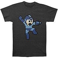 Men's Mega Man 8 Bit Slim Fit T-Shirt XXX-Large Heather