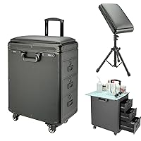 Tattoo Trolley Case With 3 Drawers And 3-Digit Lock, Tattoo Armrest Stand Tattoo Work Station, Tattoo Artist Outing Tools
