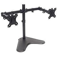 MANHATTAN Universal Dual Monitor Stand with Double-Link Swing Arms Holds Two 13