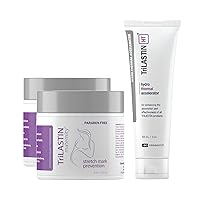 Maternity Stretch Mark Prevention Cream (4oz) Bundle with Hydro-Thermal Accelerator (3oz) | Pregnancy Must-Have | Safe and Hypoallergenic Gift for First-time Moms | 2 Month Supply