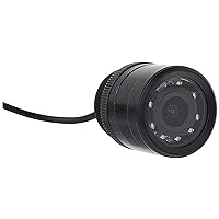 Pyle Flush Mount Rear View Camera - Marine Grade Waterproof 1.25'' Cam Built-in Distance Scale Lines Backup Parking/Reverse Assist IR Night Vision LEDs w/ 420 TVL Resolution & RCA Output PLCM22IR