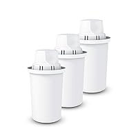 DAFI Standard Water Filter Replacement 3-Pack compatible with Brita Classic | Last up to 135 days | Fresh Drinking Water, Waterdrip Filter for Tap water, Water Purifier Pitcher | BPA-Free