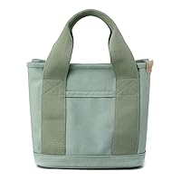 Casual Shoulder Handbag with Pockets Canvas Travel Tote Bag for Women Large Handheld Tote Bags and Purses with Zipper